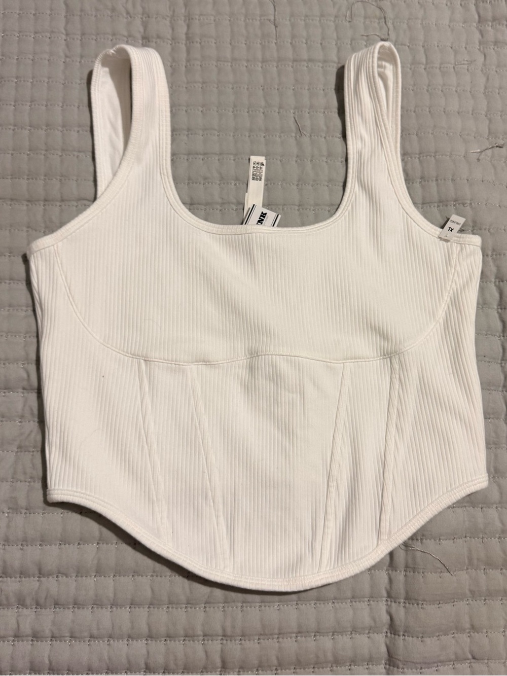 Victoria Secret Pink ribbed corset tank - Picture 11 of 12